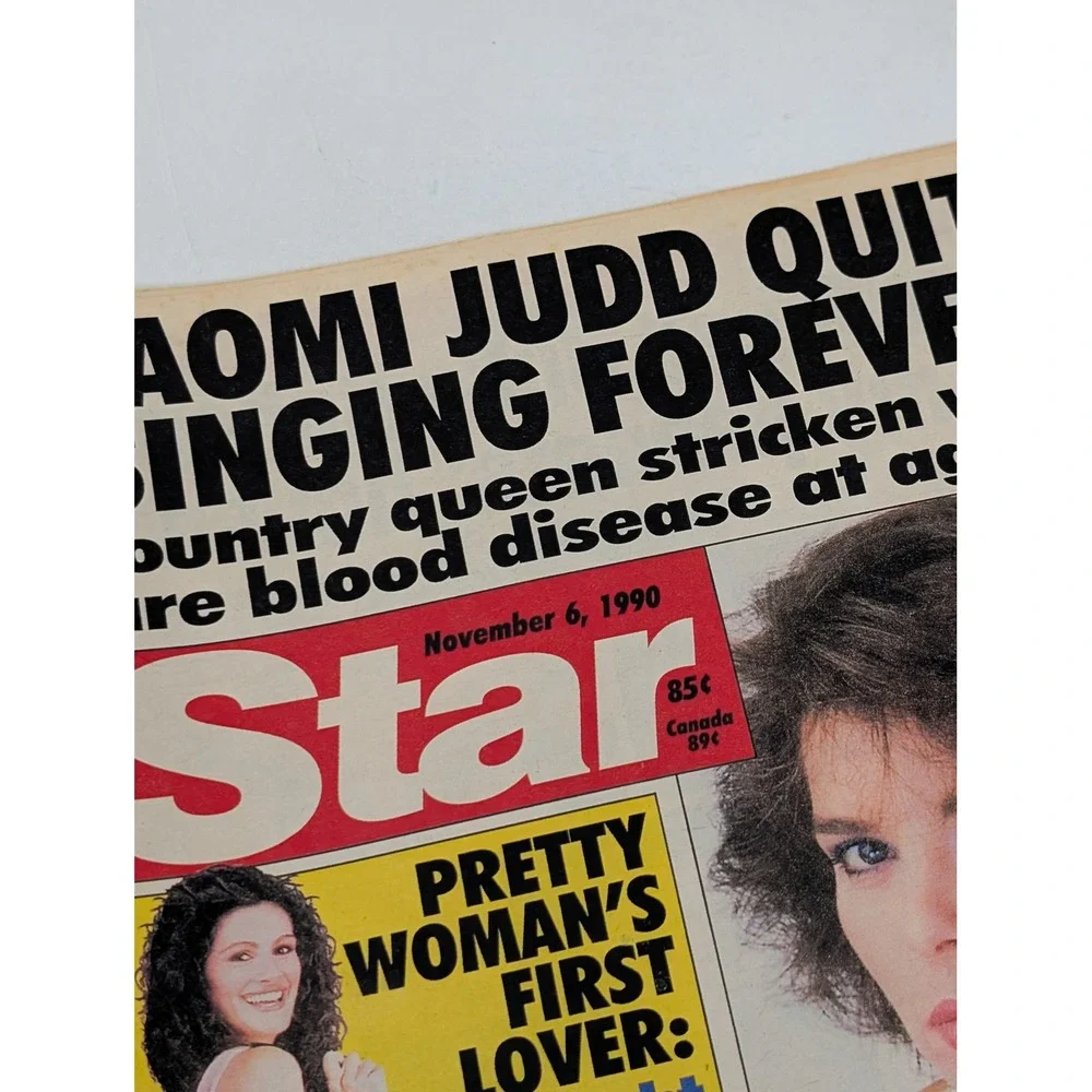Star‎ Magazine 1990 Julia Roberts Naomi Judd Betty White Kirstie Alley VTG 90s